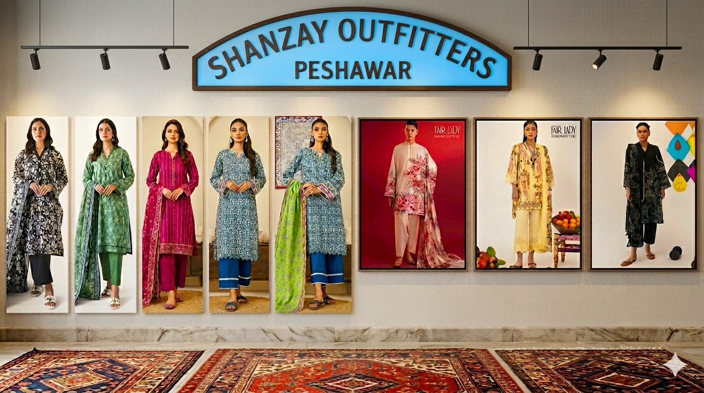 Shanzay Outfitters Women Clothing online Store" Sana Safinaz and Orient three piece Lawn Collection