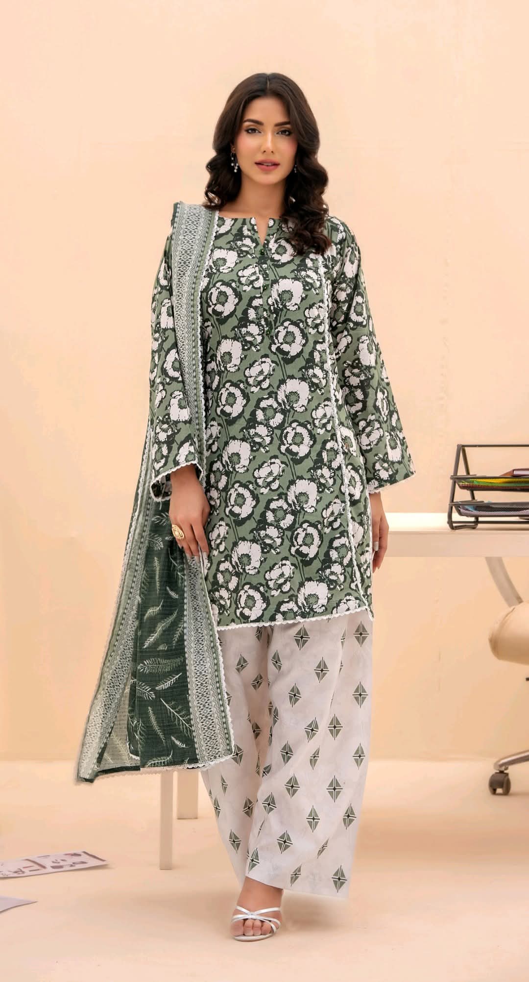 Zeesh Printed 3 Piece Lawn