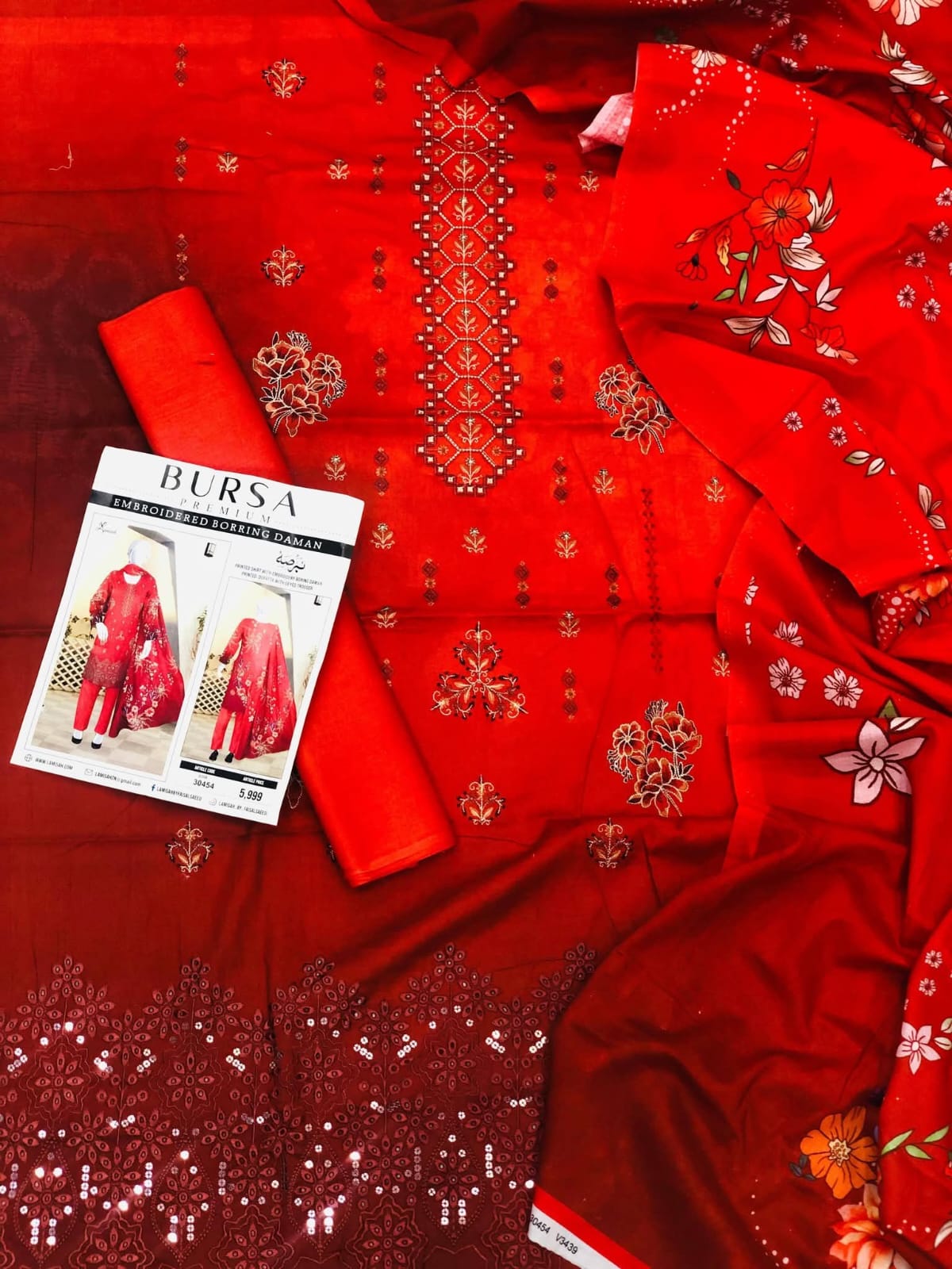 Bursa Premium Lawn 3 Piece