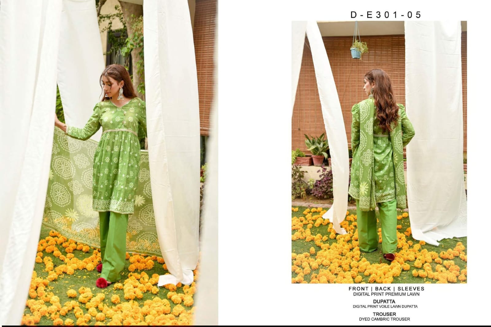 Moosa Jee Heritage Chunri Luxury Digital Lawn 3 Piece