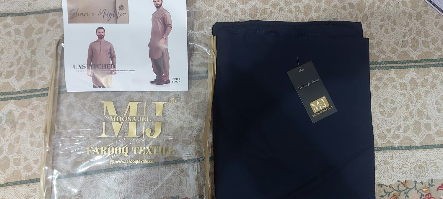 Shan e Mughlia Mens Unstitched Wash and Wear