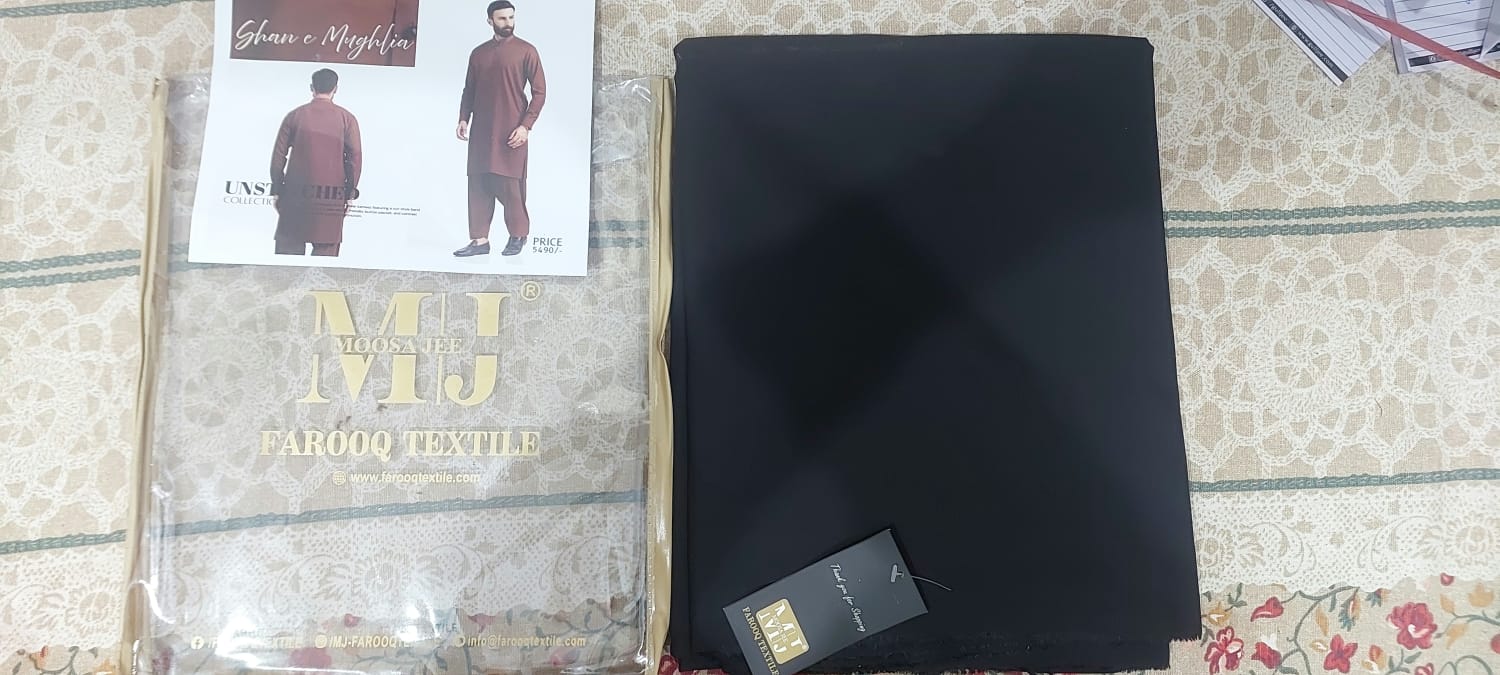 Shan e Mughlia Mens Unstitched Wash and Wear