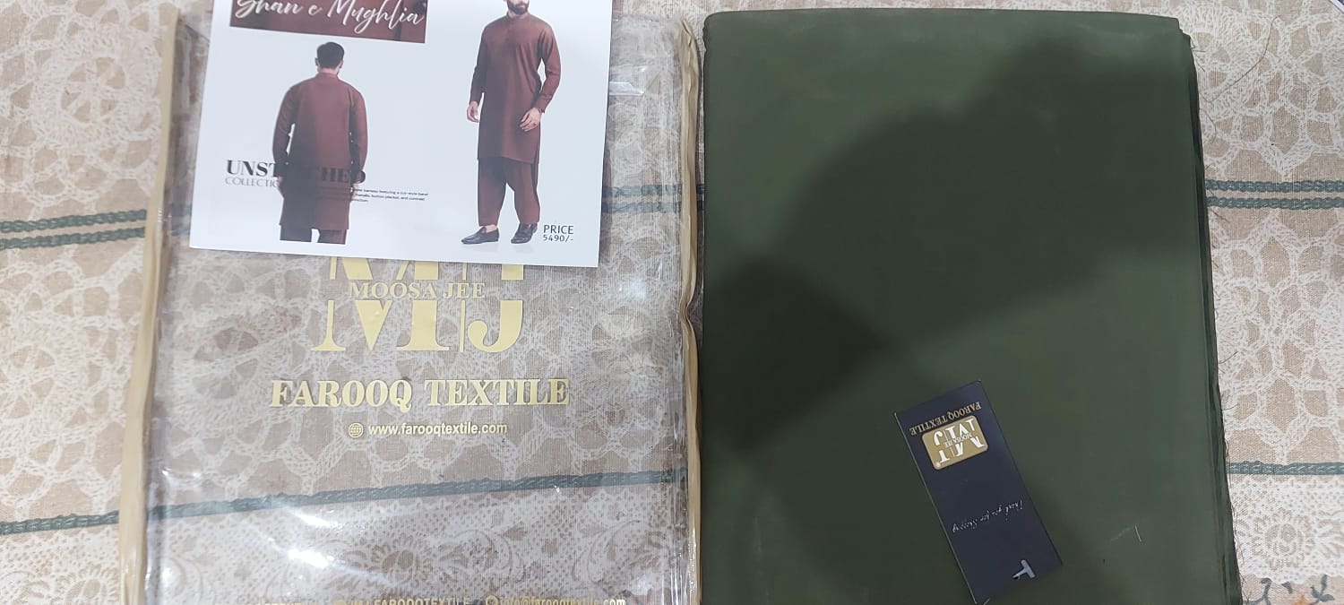 Shan e Mughlia Mens Unstitched Wash and Wear